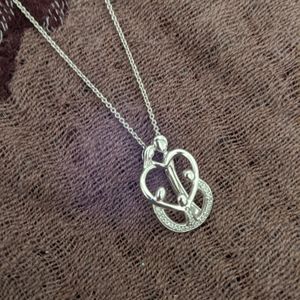 Silver family necklace